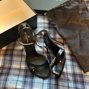 Gil Carvalho London Black Leather Women's Heels